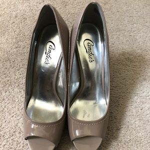 Candie’s Open Toe Nude Stilettos
